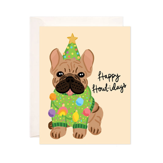 Frenchie Howlidays Greeting Card